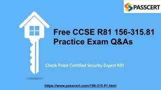 free ccse r81 156 315 81 practice exam q as