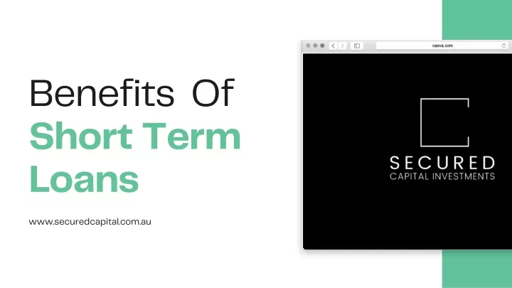 benefits of short term loans