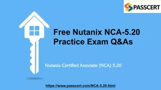 free nutanix nca 5 20 practice exam q as
