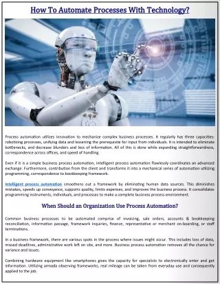 How To Automate Processes With Technology