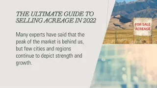 the ultimate guide to selling acreage in 2022