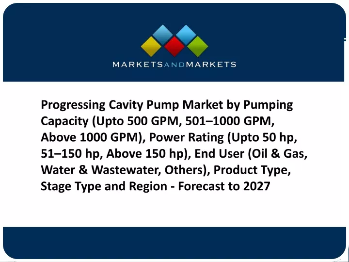 progressing cavity pump market by pumping