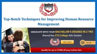 Top-Notch Techniques for Improving Human Resource Management