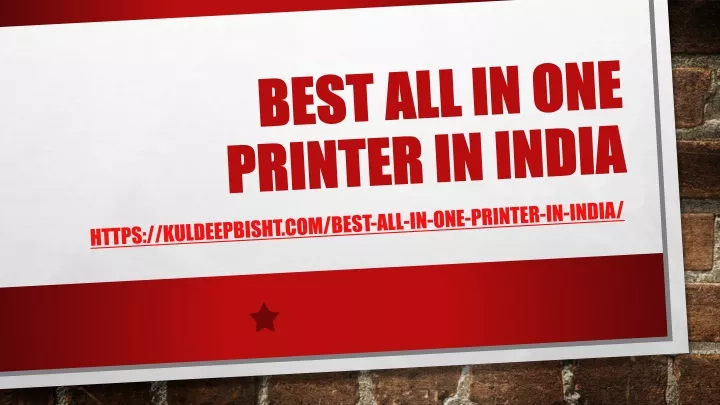 best all in one printer in india