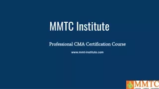Professional CMA Certification Training Institute Qatar