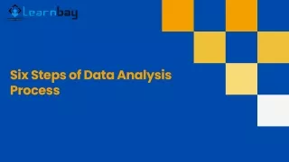 six steps of data analysis process