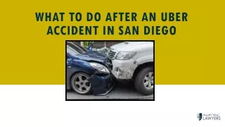 what to do after an uber accident in san diego