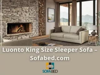 Luonto King Size Sleeper Sofa – Sofabed.com