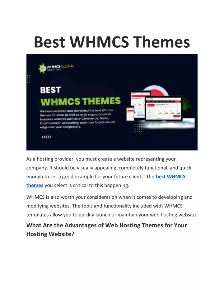 best whmcs themes