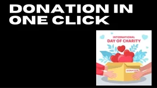 donation in one click