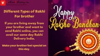 Different types of Rakhi for brother