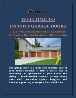 welcome to