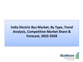 india electric bus market by type trend analysis