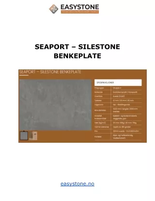 seaport silestone benkeplate