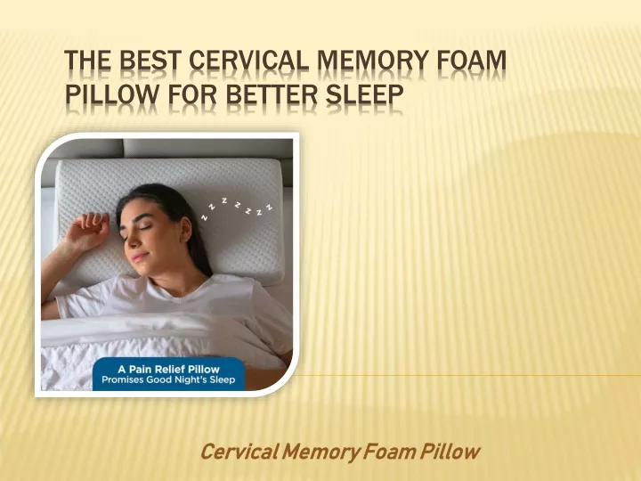 cervical memory foam pillow