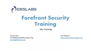 forefront security training
