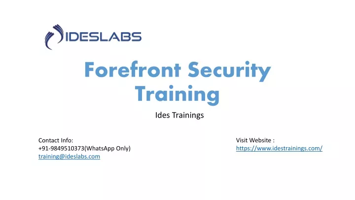 forefront security training