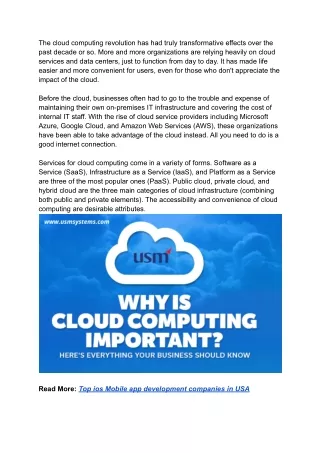 the cloud computing revolution has had truly