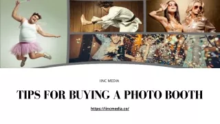 Tips for Buying a Photo Booth