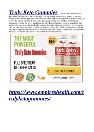truly keto gummies truly keto gummies