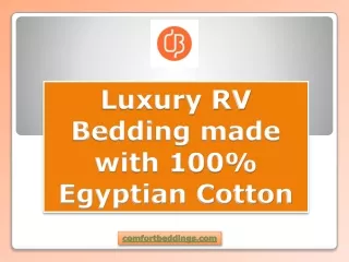 luxury rv bedding made with 100 egyptian cotton