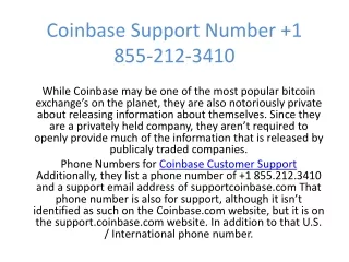 coinbase support number 1 855 212 3410
