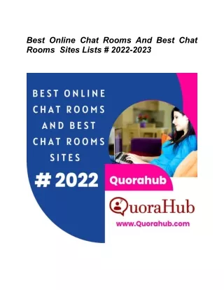 best online chat rooms and best chat rooms sites