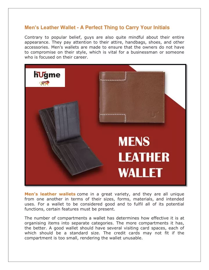 men s leather wallet a perfect thing to carry