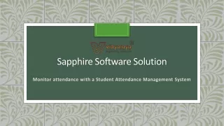 sapphire software solution