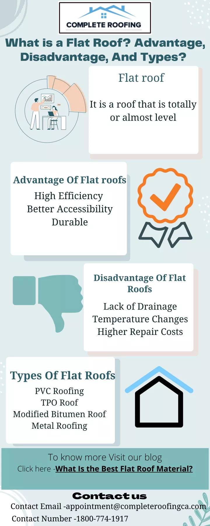 what is a flat roof advantage disadvantage