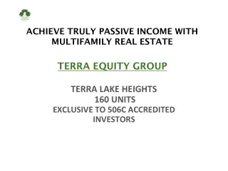 Best passive income investments _ Terraequity PPT