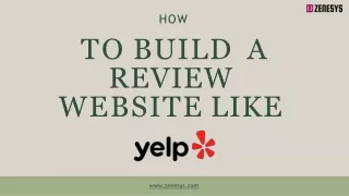How to create a review website like Yelp