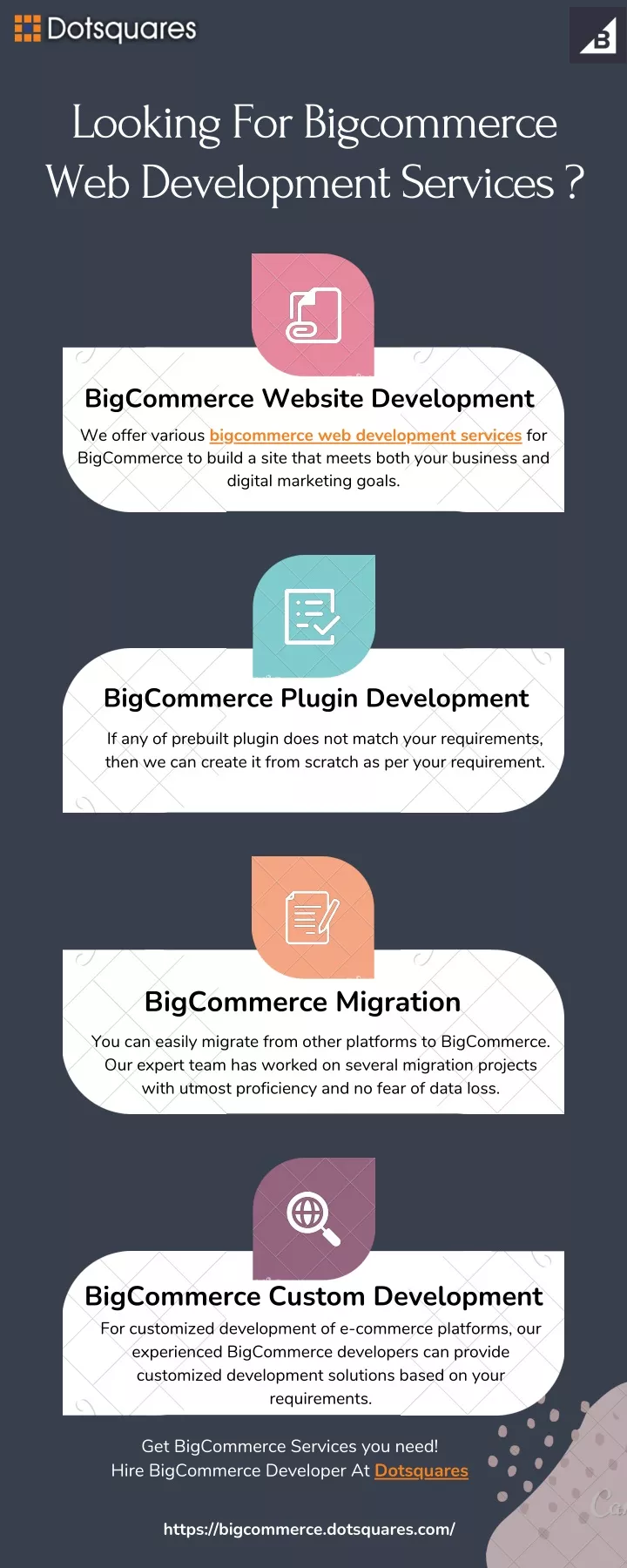 looking for bigcommerce web development services