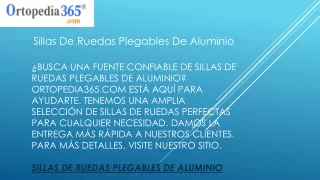 sillas de ruedas plegables de aluminio