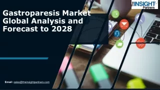 Gastroparesis Market Forecast to 2027 - COVID-19 Impact and Analysis - by Gastro