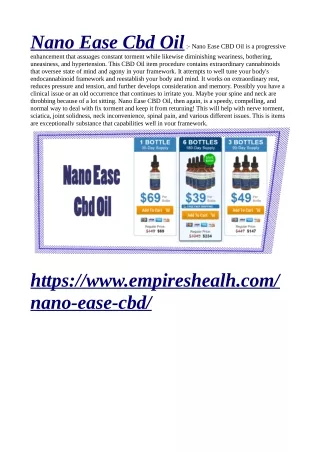 nano ease cbd oil nano ease