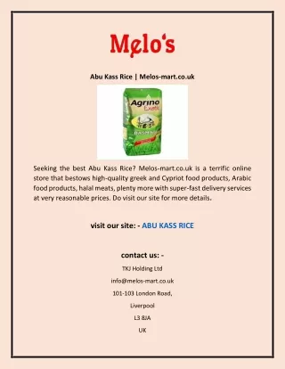 abu kass rice melos mart co uk