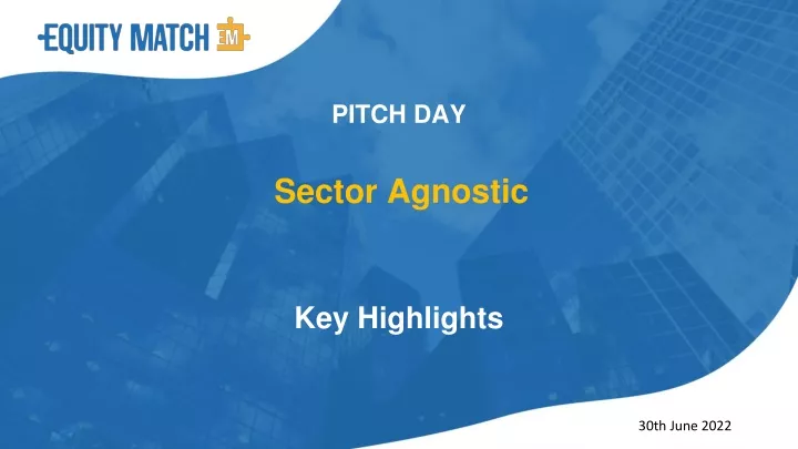 pitch day