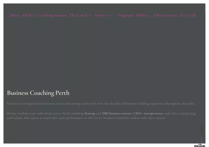 about free 1 1 coaching session