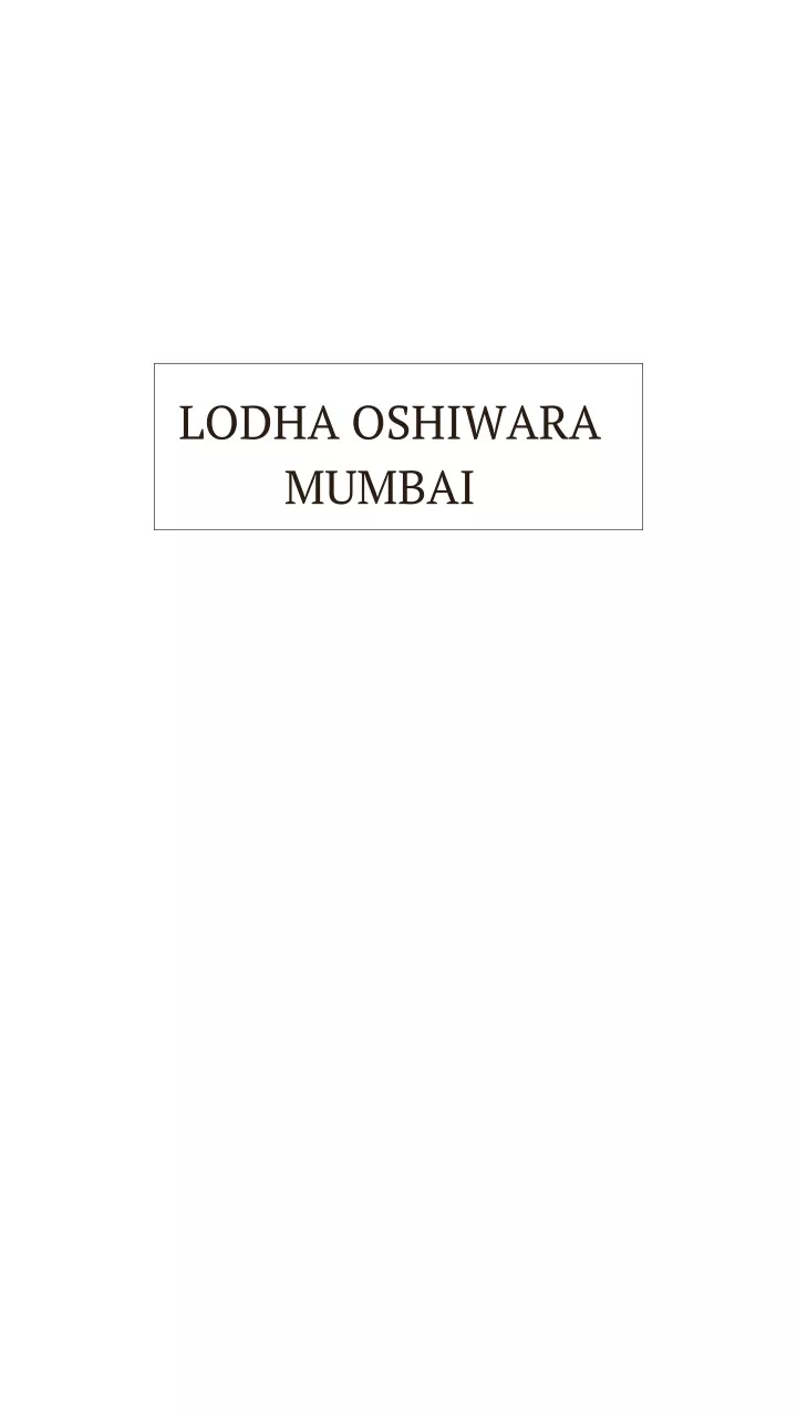 lodha oshiwara mumbai