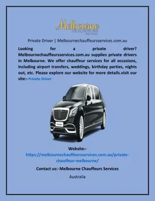 private driver melbournechauffeursservices com au