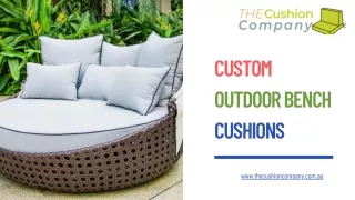 custom outdoor bench cushions