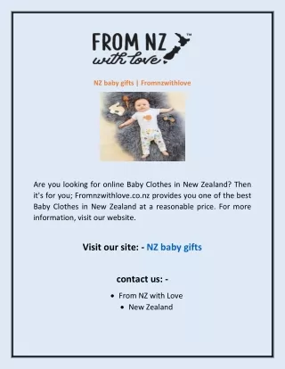 nz baby gifts fromnzwithlove