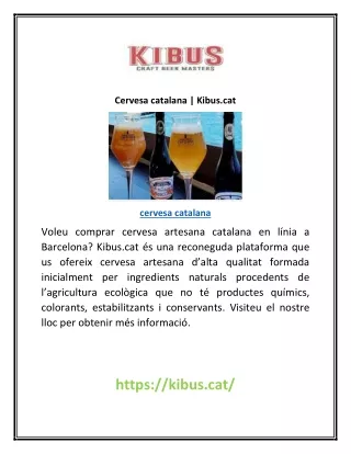 cervesa catalana kibus cat