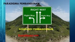 paradigma pembangunan