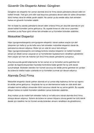 g venilir oto ekspertiz adresi