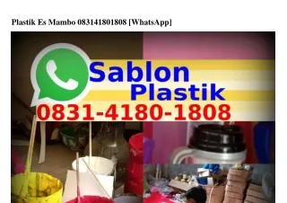 plastik es mambo 083141801808 whatsapp