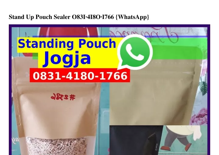 stand up pouch sealer o83i 4i8o i766 whatsapp