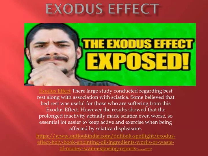 exodus effect there large study conducted