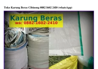 toko karung beras cibinong 0882 i602 24i0 whatsapp